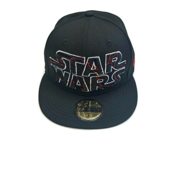 New Era Other - New Era Mens 59Fifty 5950 Cracked WM Star Wars Fitted Hat Black Size 7